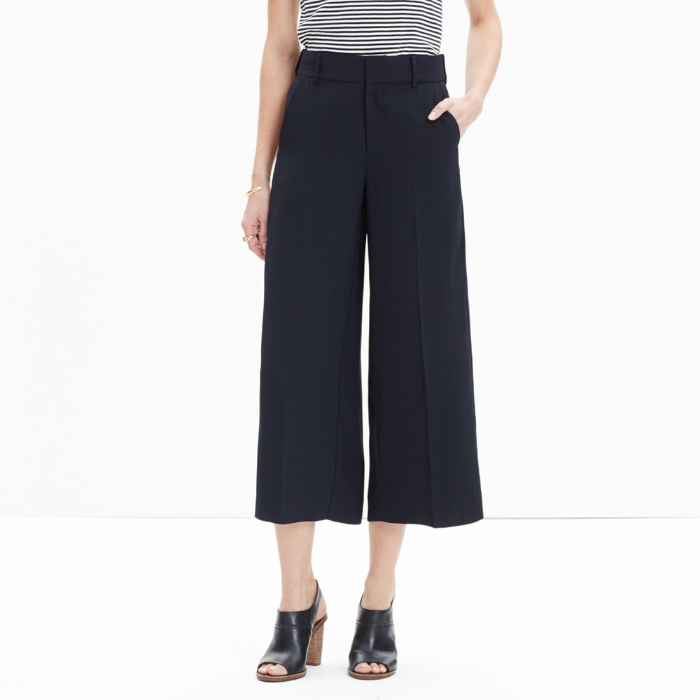 NWT Madewell Stockton Wide Leg Crop Pants Culottes